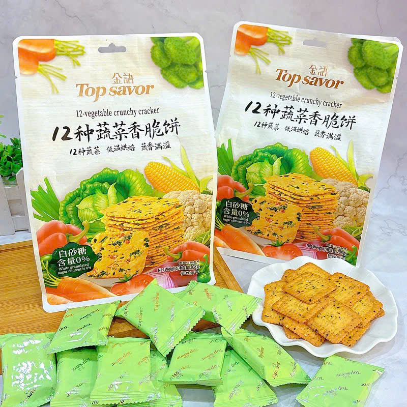 Bánh quy 12 vị rau củ Top Savor